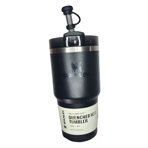 Stanley Other - Stanley Black The Flowstate Quencher H2.0 Tumbler 20 oz with Straw Cover